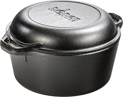 Lodge Cast Iron Double Dutch Oven by Lodge