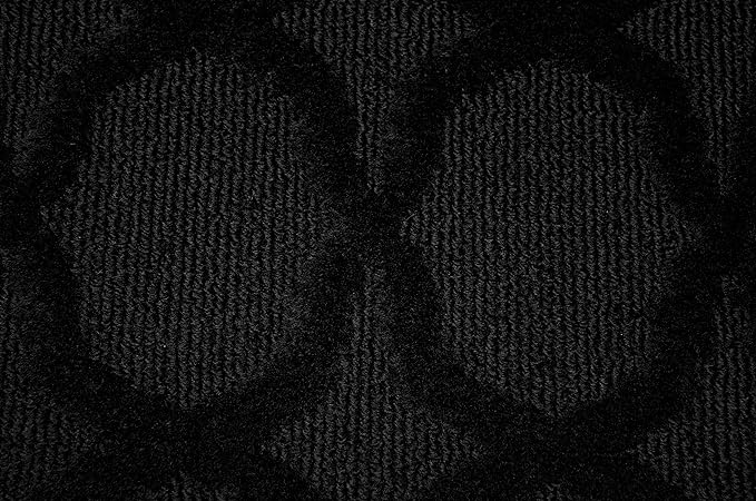 Garland Rug Sparta Non Slip Polypropylene 3 Ft. X 5 Ft. Black Area Rug- Ideal - Image 6