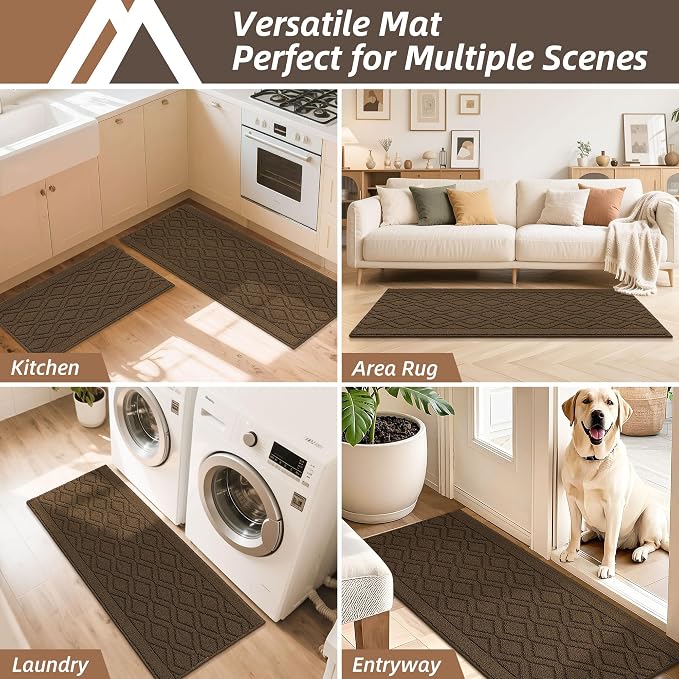 COSY HOMEER 48x20 Inch/30X20 Inch Kitchen Rug Mats Made of 100% Polypropylene 2 - Image 7