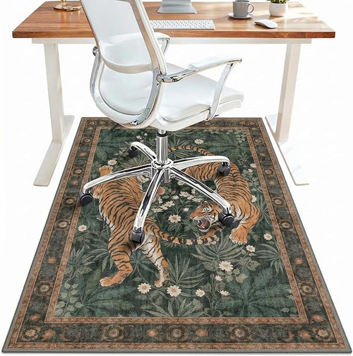 36"x60" Office Chair Mat for Hardwood Tile Floor, Under Desk Carpet Protector by BESBLEE