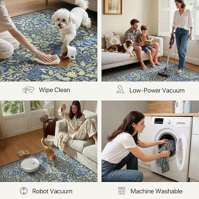 GENIMO 2x3 Washable Small Entryway Rug, Non-Slip Front Door Mat - Image 6