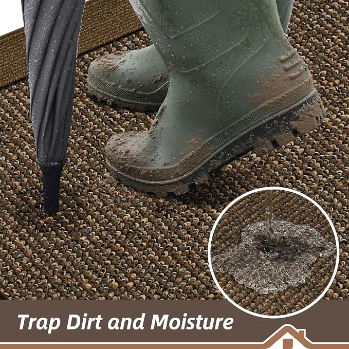 BEQHAUSE Indoor Door Mat 36" x 60", Dirt Trapper Door Mats Non-Slip Entryway - Image 3