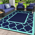 GENIMO 9 ' x 12 ' Outdoor Rug for Patio, Waterproof Indoor Outdoor Plastic by GENIMO