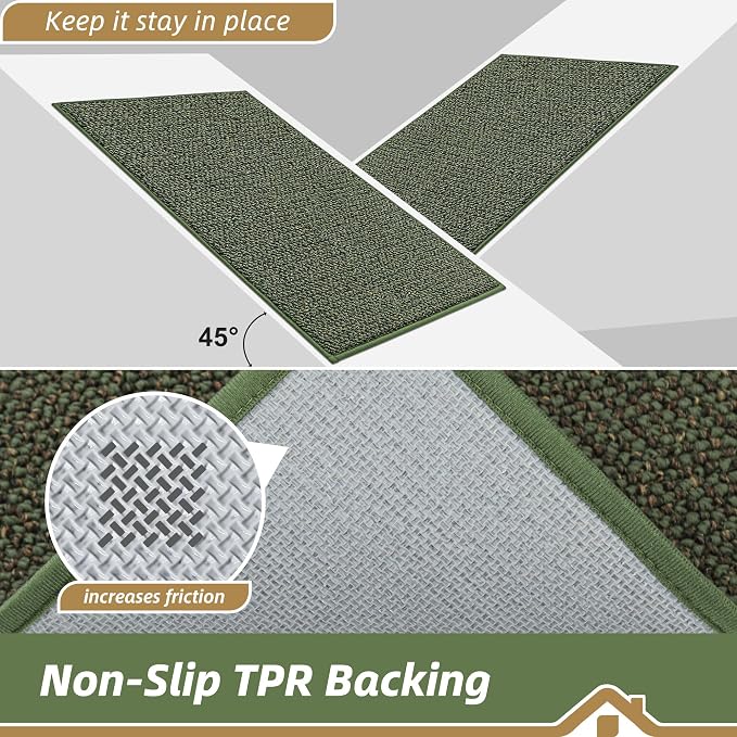 BEQHAUSE Dirt Trapper Door Mat 24" x 36", Non-Slip Washable Doormats Entrance - Image 6