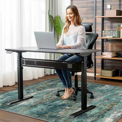 36"x60" Office Chair Mat for Hardwood Tile Floor, Under Desk Carpet Protector - Image 2