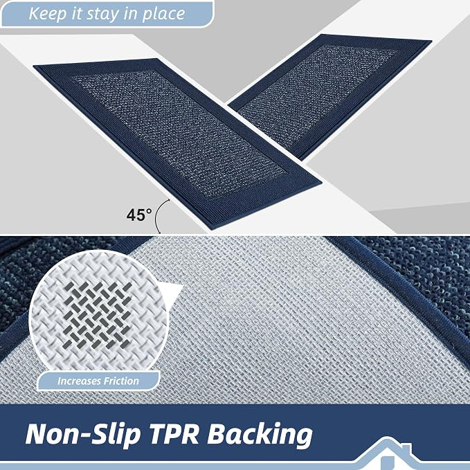 BEQHAUSE Indoor Door Mat 32" x 48", Dirt Trapper Door Mats Non-Slip Entryway - Image 4