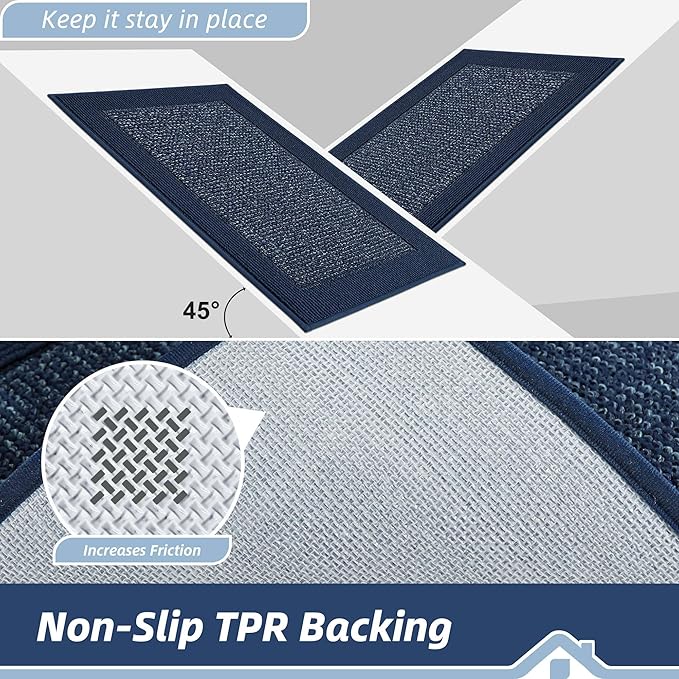 BEQHAUSE Indoor Door Mat 24" x 60", Dirt Trapper Door Mats Non-Slip Entryway - Image 4