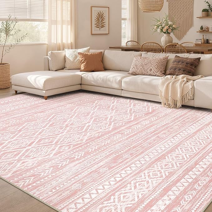 Nakagishi Area Rug Living Room Rugs: 10x12 Large Soft Machine Washable Boho - Image 7