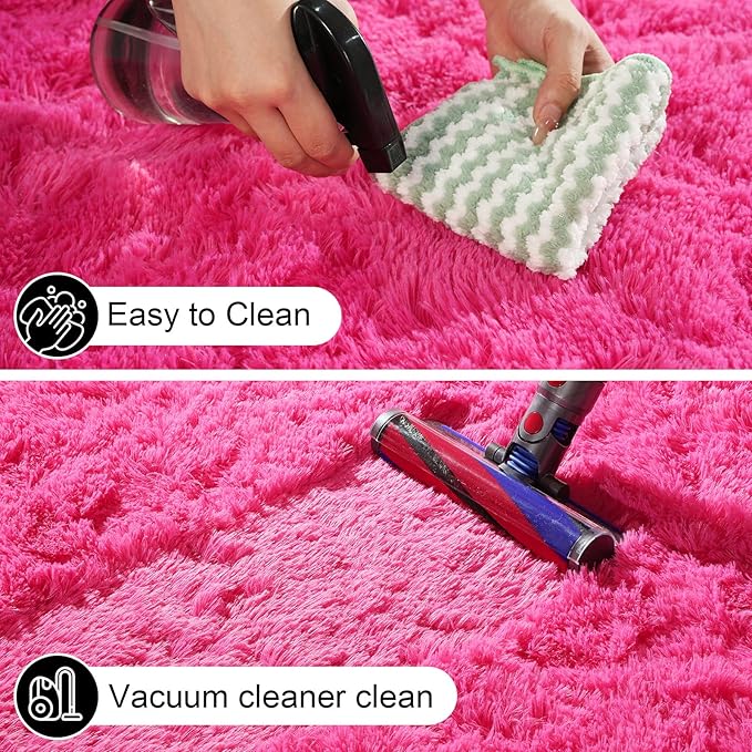 2x3 Rugs for Bedroom, Fluffy Area Rugs for Living Room, Small Fuzzy Shag Soft - Image 4