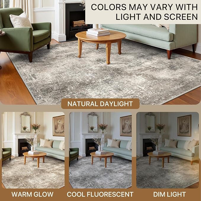 BEIMO Area Rugs 8x10 for Living Room Bedroom, Modern Abstract Machine Washable - Image 7