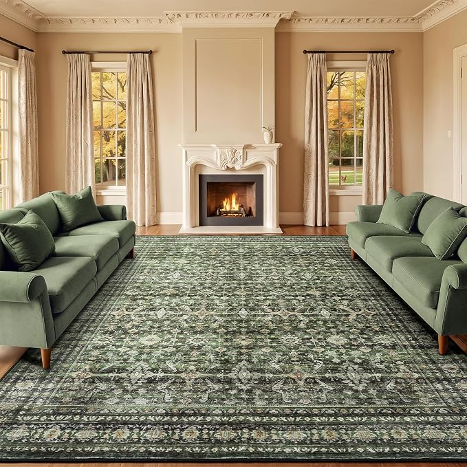 Lofus 10X 12 Area Rug for Living Room, Soft Boho Carpets for Bedroom Dining by Lofus