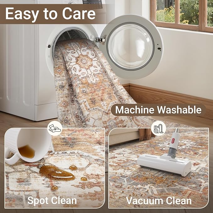 befbee Washable Runner Rug 2x6 Hallway Runner Rug Ultra-Thin Kitchen Rug Non - Image 5