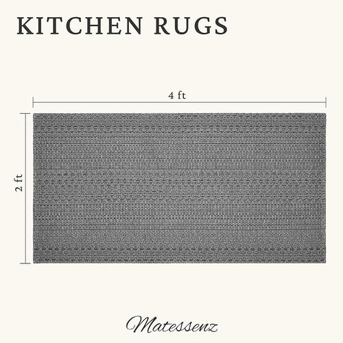 2' x 4' Entryway Rug, Boho Small Area Rug, Machine Washable, Woven Rug - Image 2