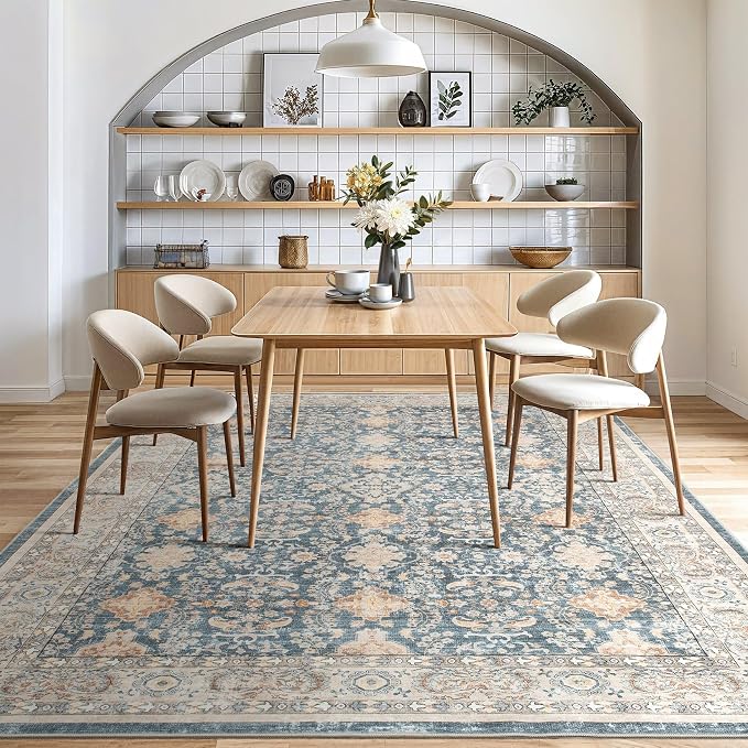 Vintage Living Room Area Rug 7x9 - Image 8