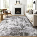 8x10 Area Rugs Living Room: Washable Large Abstract Modern Soft Rug Stain by LOONGRUG