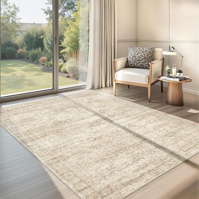 3x5 Washable Area Rug for Entryway, Soft Kitchen Rugs Non Slip for Dining Room by Restydon