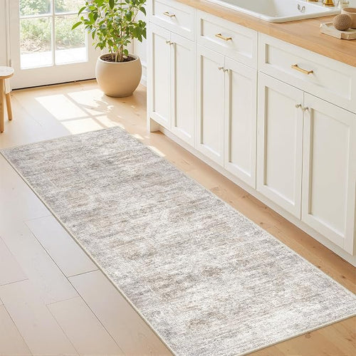 2x5 Rug Runner Washable for Entryway, Soft Bathroom Rugs by Restydon
