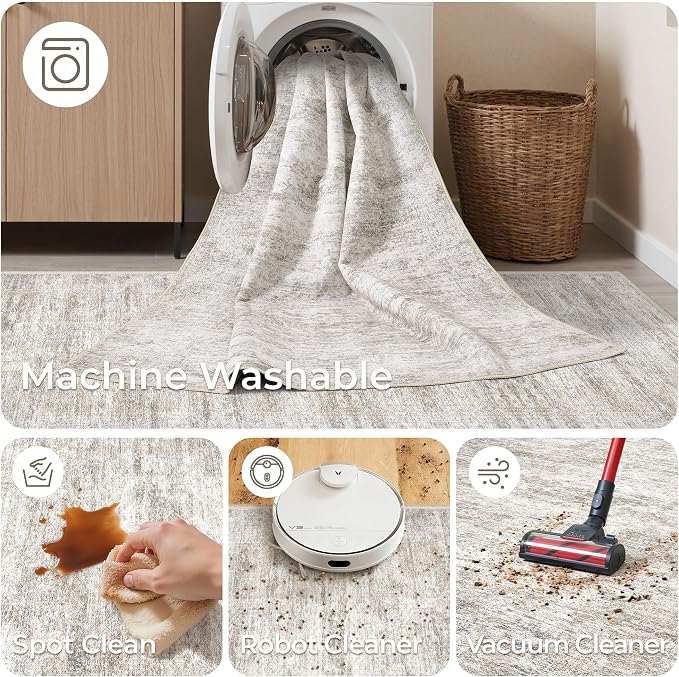 3x4 Washable Area Rug for Entryway, Soft Kitchen Rugs Non Slip for Dining Room - Image 8