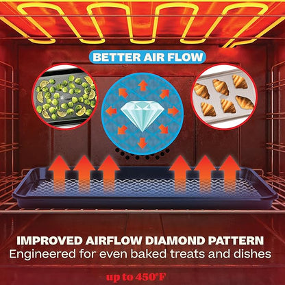 Baker's Secret Non Stick Baking Sheets, Diamond Texture Premium Air Flow - Image 4