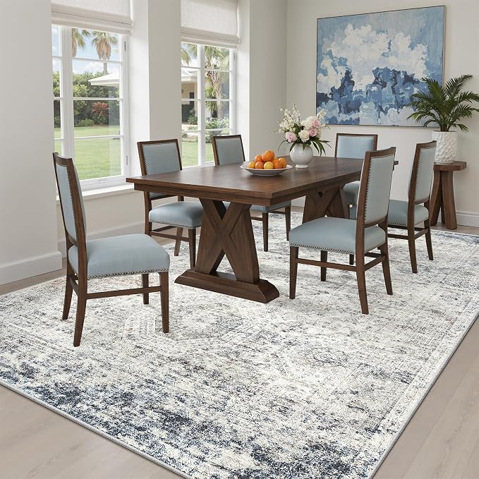 Soalmost 6x9 Area Rug for Living Room Washable 6x9 Non-Slip Modern Rugs for - Image 4