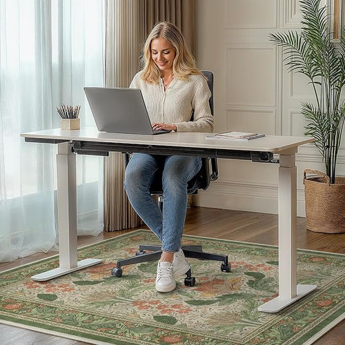 36"x48" Office Chair Mat for Hardwood Tile Floor, Under Desk Carpet Protector - Image 2