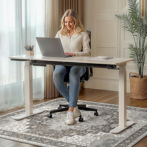 36"x60" Office Chair Mat for Hardwood Tile Floor, Under Desk Carpet Protector - Image 2