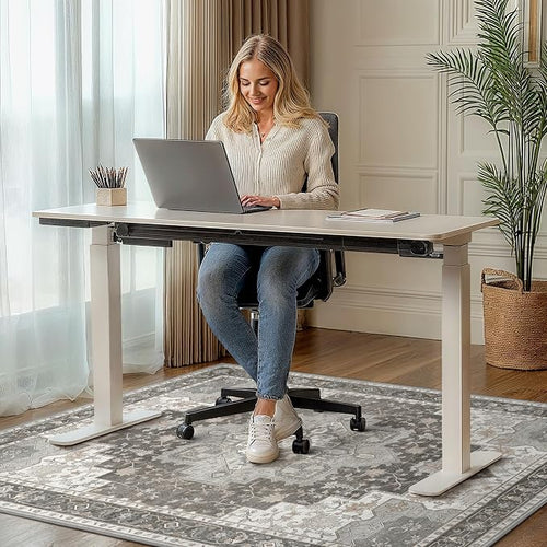 36"x48" Office Chair Mat for Hardwood Tile Floor, Under Desk Carpet Protector - Image 2