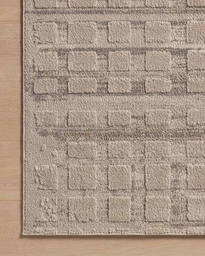 Loloi Amber Lewis Monty Collection MOT-06 Pebble/Beige 5'-3" x 7'-6", .50" Pile - Image 6