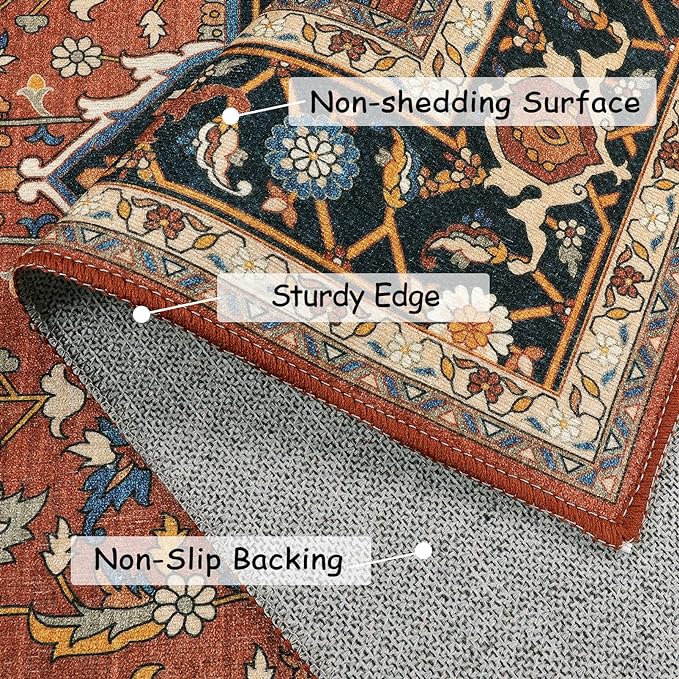 Moynesa Ultra-Thin Washable Runner Rug - Image 3