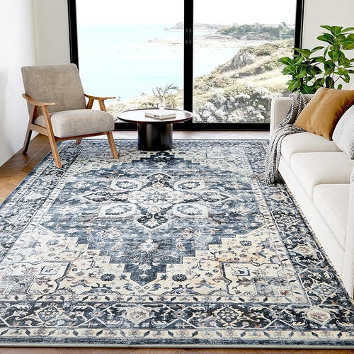 AMADA HOMEFURNISHING 5x7 Area Rugs, Washable Living Room Rug Low-Profile by AMADAHOMEFURNISHING