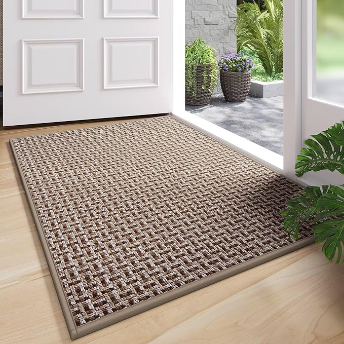YDKGL Door Mat 24"x35", Dirt Resistant and Absorbent, Non-Slip Rubber Backing by YDKGL