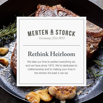 Merten & Storck Pre-Seasoned Carbon Steel 8” Frying Pan Skillet, Use on - Image 4