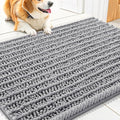 Smiry Dog Door Mat for Muddy Paws 30x20, Absorbent Dirt Trapper, Non-Slip by Smiry