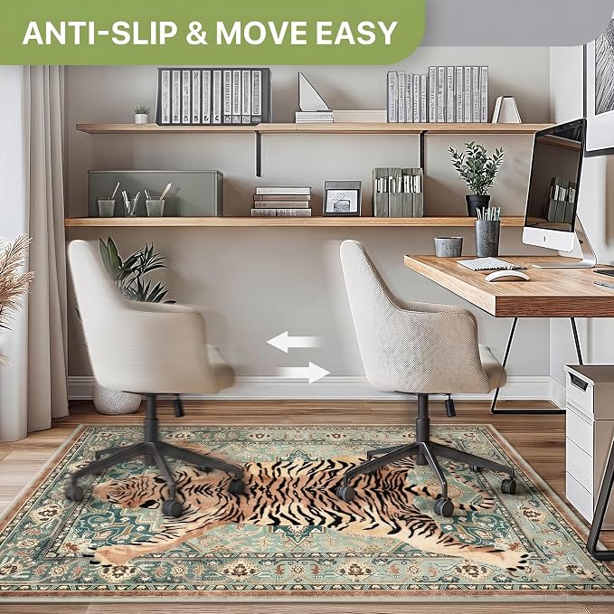 48"x60" Office Chair Mat for Hardwood Tile Floor, Under Desk Carpet Protector - Image 4