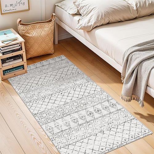 2x4 Runner Rug for Hallway: Washable Non-Slip Moroccan Rugs for Kitchen - Image 2