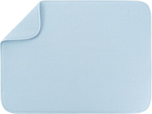 S&T INC. Dish Drying Mat XL, 18” x 24”, Absorbent Microfiber Kitchen Counter Mat by STINC