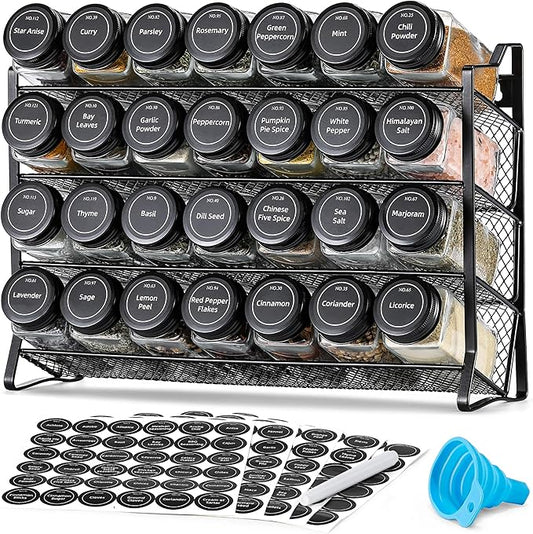 AOZITA Spice Rack Organizer for Cabinet, Spice Organizer by AOZITA