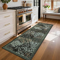 GarveeHome Forest Runner Rug, Botanical Low Pile Non Slip Stain Resistance by GarveeHome