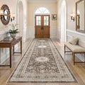 Vintage Hallway Runner Rug 3x10: Large Soft Washable Entryway by COTILED