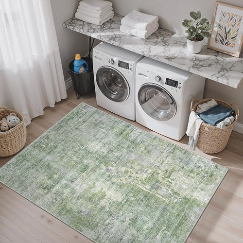 3x5 Rug, Abstract Small Area Rug - Image 2