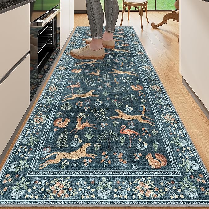 DUKINO 2x6 Rug for Hallway, Washable Kitchen Runner Rug by DUKINO