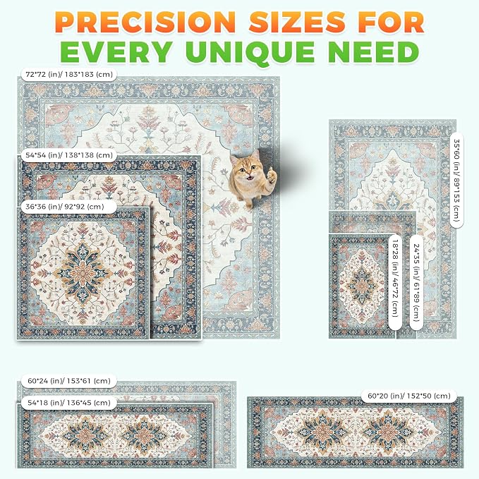 Hompet Cat Litter Mat 4 Pack, 18x28 Machine Washable Trapping Mats - Image 7