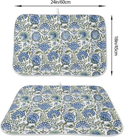 Floral Dish Drying Mat 18x24 Inches - Image 2