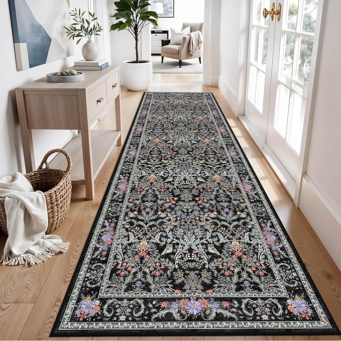 3x10 Botanical Hallway Runner Rug by ZHXXUJ