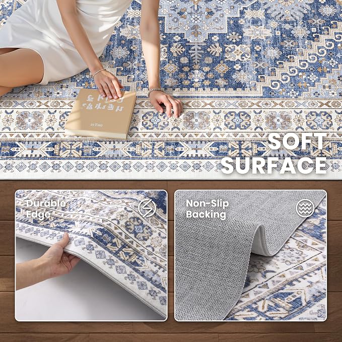zesthome 2x8 Runner Rug, Washable Runners - Image 7