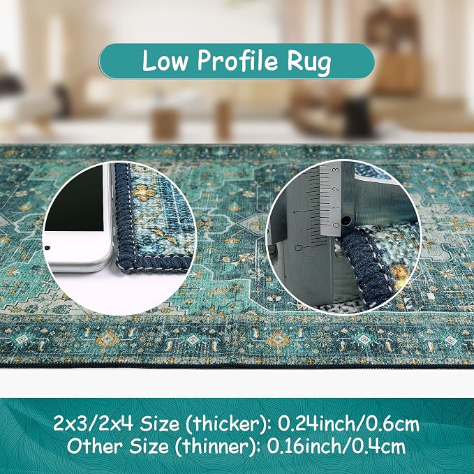 Moynesa Ultra-Thin Washable Runner Rug - Image 5