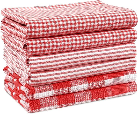 Casa Platino 6PC Kitchen Towels Set, Summer Kitchen Towels, Cleaning Towel by CasaPlatino