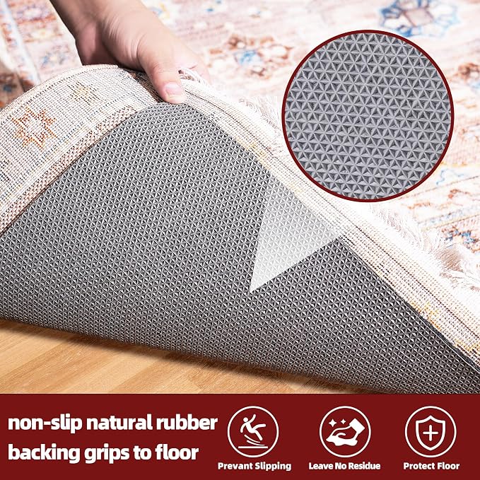 BAGAIL Felt and Natural Rubber Backing Rug Pads 1/4” Thick, 9 x 12 Ft Non Slip - Image 4