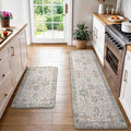GENIMO Kitchen Mats for Floor 2PCs, Washable Anti Fatigue Mat for Cushioned by GENIMO