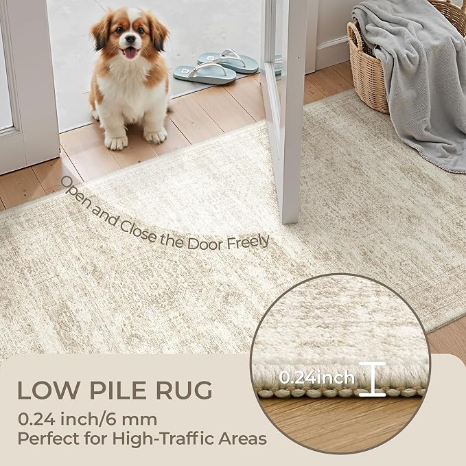 3x20 Washable Runner Rug for Hallway, Non-Slip Long Hallway Runner for Entryway - Image 6